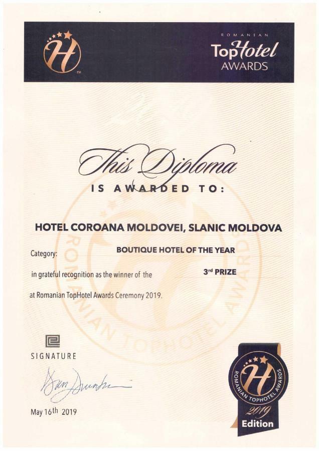 Hotel Coroana Moldovei Slănic-Moldova Exteriör bild